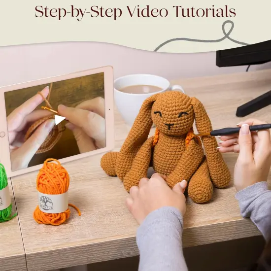 Level 3 Intermediate Crochet Kit for Adults &ndash; Amigurumi Bunny Crochet {2}