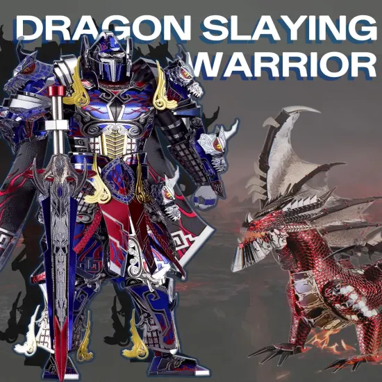 3D Metal Puzzles Mecha Model Kits-The Titan Figure Model Building Blocks Kits for Kids, DIY Brain Teaser 3D Puzzle for Men Teen Students Hobbies Fidget Toys Gifts -157 Pcs {5}