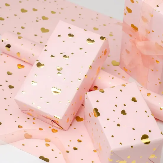 Mini Short Wrapping Paper Roll - Reversible Design (17 inches X 32.8 feet) {5}