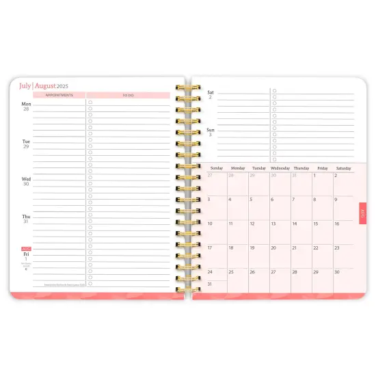 Bonnie Marcus OFFICIAL | 2026 6 x 7.75 Inch 18 Months Weekly Desk Planner | Foil Stamped Cover | July 2025 - December 2026 {4}