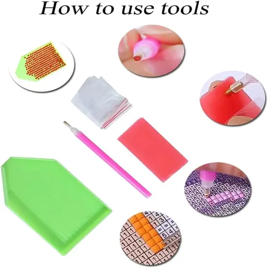 DIY 5D Diamond Painting Colorful Cat Kits for Adults Art Kids Round Full Drill Diamond,Cross Stitch Crystal Rhinestone Pictures Craft {5}