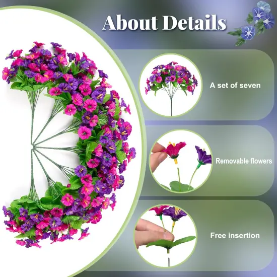 Artificial Fake Hanging Flowers with Basket {2}