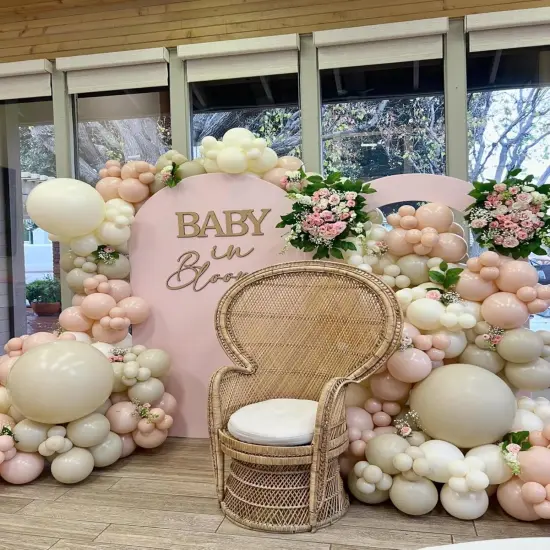 151pcs Boho Dusty Pink Balloon Arch Garland Kit {5}