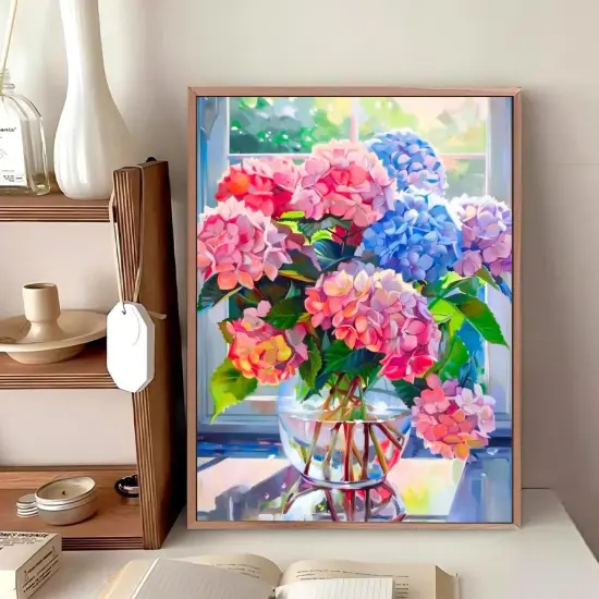 Diamond Art Kits for Adults, Flowers Diamond Painting Kits, Dot Art for Adults, for Gifts and Home Interior Decor 12x16 Inch {2}