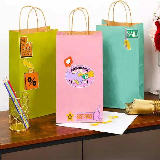 36pcs Paper Gift Bags with Handles Bulk {5}