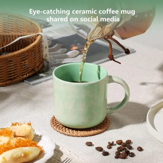 12 OZ Coffee Mugs Set of 4, Ceramic Coffee Mugs {4}