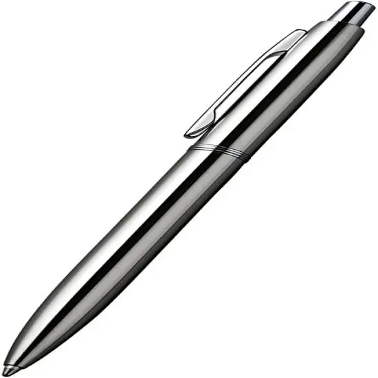 3 Pcs Retractable Metal Ballpoint Pens, for Gift, Business, Office, 1.0mm Medium Point Black Ink, 6 Extras Replaceable Metal Refills - Stainess Steel {4}