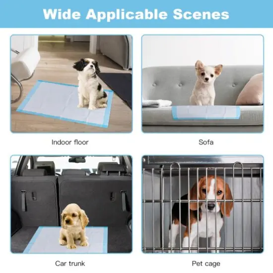 Sky Blue 24 Inch Pet Wee Pee Piddle Pad with Bibulous Paper Ideal for Indoor Pets {3}