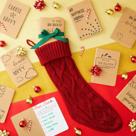 Paper Junkie 24 Pack Journals for Kids - Let's Be Happy Journals Bulk - Kraft Paper Notebooks School Supplies (80 Lined Page, 4 x 5.75 In) Brown {4}