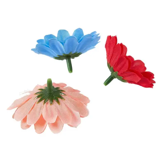 Juvale 60 Pack Artificial Daisy Flowers - 6 Colors, 2 Inches, Fake Carnations for Wedding, Bridal Shower & Valentine's Day Decorations, Arts and Crafts Multicolor {7}