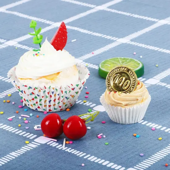 500 Count Mini Cupcake Liners White Muffin Liners Greaseproof No Smell Small Cupcake Wrappers Baking Cups {4}