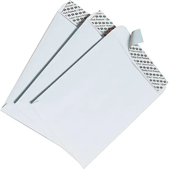 6 x 9 Catalog Envelopes with Self Seal Closure, for Mailing, Storage and Organizing, 28 lb. White Wove, 100 per Box (QUA44182) {2}