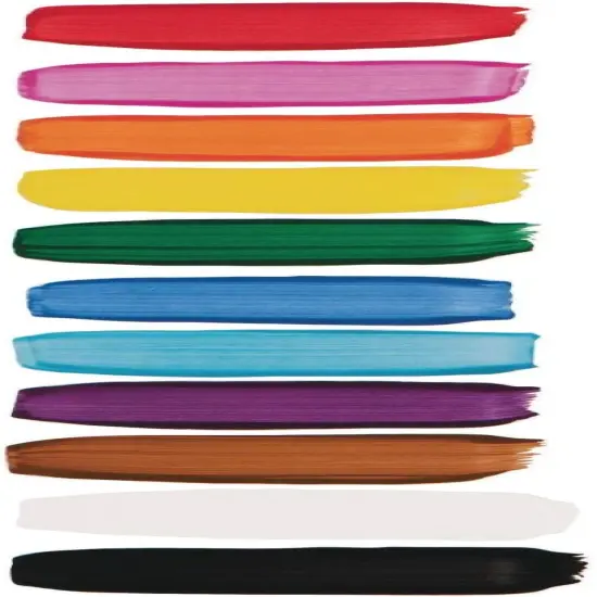 S&S Worldwide Color Splash! Liquid Tempera Bulk Paint, Set of 12 in 11 Bright Colors, 8-oz Flip-Top Bottles, Great for Arts & Crafts, School, Classroom, Poster Paint {2}