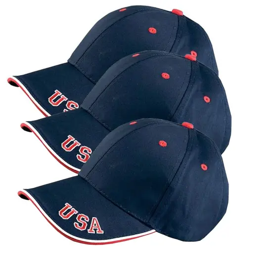 Adams&reg; Patriotic Cotton The National Cap NAVY/ RED/ WHITE {3}