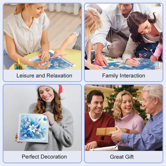 Diamond Art Painting Kits for Adults Flower, Round Full Drill Diamond Art Kits, 5D DIY Paint with Diamonds Crafts {3}