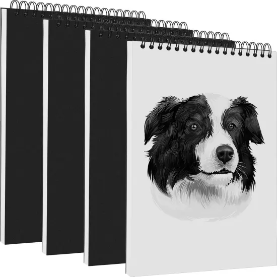 4 Pack 9" x 12" Sketch Book Top Spiral Bound Sketch Pad 100 Sheets 100 GSM Spiral Bound Art Sketchbook Artistic Drawing Painting Writing Paper for Adults Beginners Artists {1}