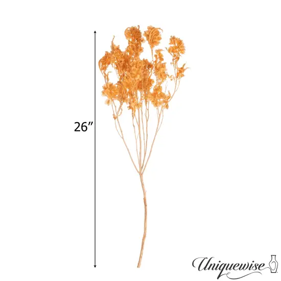 Uniquewise Preserved Real Floral Stems Chic Vase Fillers & Accents for Bouquets Centerpieces & Ornamental Displays Ideal for Home Office Boutique Cafe Resto Bar and Event Decor Lt champagne pansy {3}