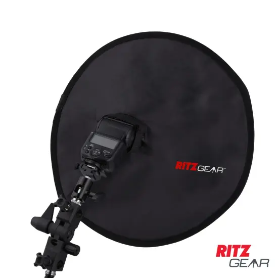RitzGear Conic Dish Collapsible Camera Flash Diffuser for Flash Speedlights with Adjustable Strap {3}