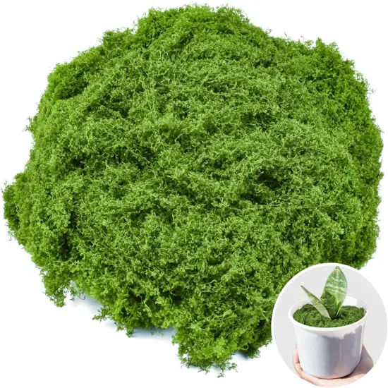 Fake Green Moss for Crafts 10.6 Oz Decorative Artificial Moss for Crafts Decorative Faux Moss Table Centerpieces Wedding Party Decor Fairy Garden Floral DIY {1}