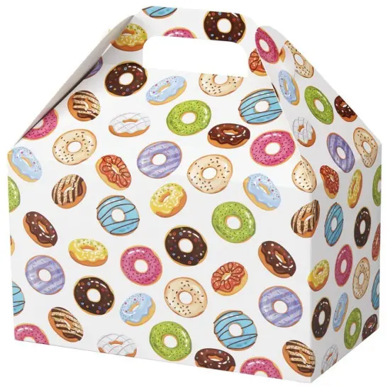 Pack/6: Lots of Donuts Gable Box - 8-1/2 x 5 x 5-1/2" {1}