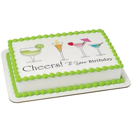 Bonne F&ecirc;te PhotoCake&reg; Edible Cake Topper Icing Image for 1/4 Sheet cake or larger {2}