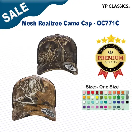 YP Classics&reg; Mesh Realtree Camo Cap RLTREE MX 7/ BRN {2}