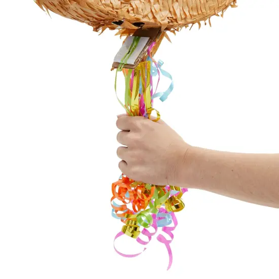 Sloth Pull String Pinata for Kids Birthday Party Supplies (16.5 x 13 x 3 In) Brown {7}