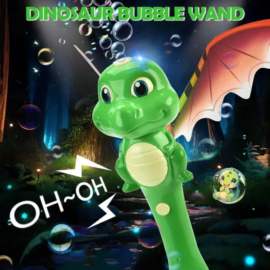 Dinosaur Bubble Wand Toys for Kids Age 3 4 5 6 7 8 Years Old: Bubbles Machine for Kids, Toddler Outdoor Toys {3}