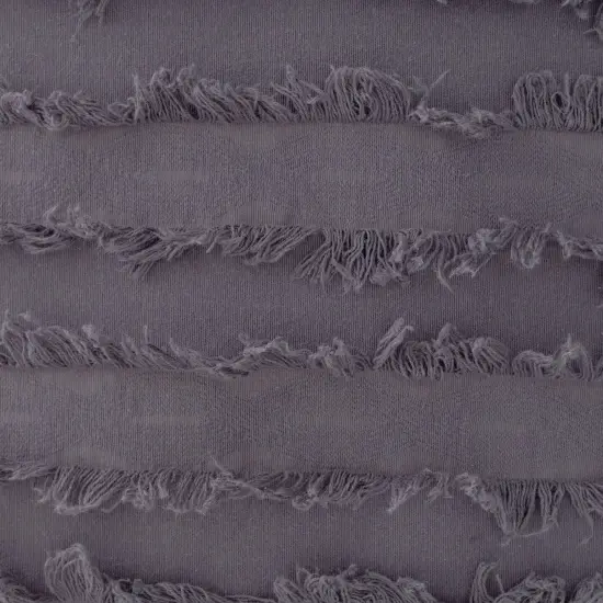 Decorative Striped Grey Throw Pillow Covers for Bedroom, Couch, Patio Furniture (2 Pack, 20 x 20 In) {7}