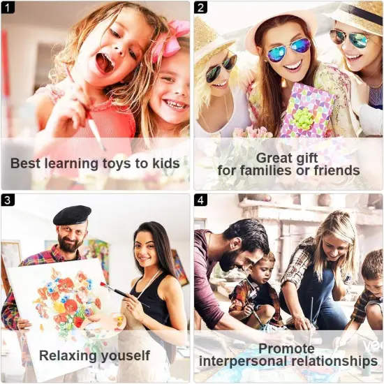 DIY Book Paint by Numbers Kit for Adults,Books Oil Acrylic Painting Kits for Adults Beginners on Canvas,Unframed Flowers Paint by Number Kits for Home Wall Decor 16 X 20 Inch. {4}