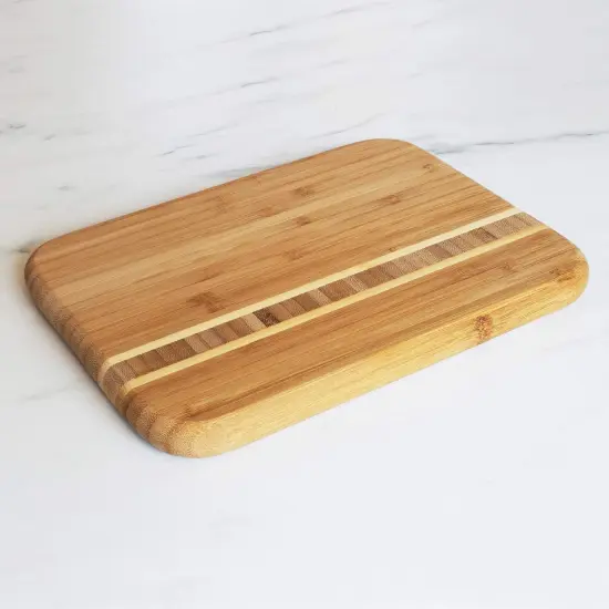 Barbados Bamboo Wood Cutting Board, 9" x 6.5" {5}