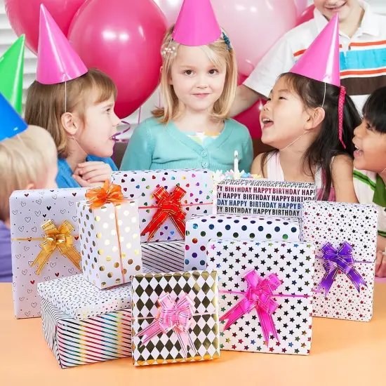 Birthday Wrapping Paper Roll - Iridescent Gift Wrapping Paper 6 Rolls - 17 inch x 120 inch {3}