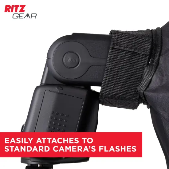 RitzGear Conic Dish Collapsible Camera Flash Diffuser for Flash Speedlights with Adjustable Strap {4}
