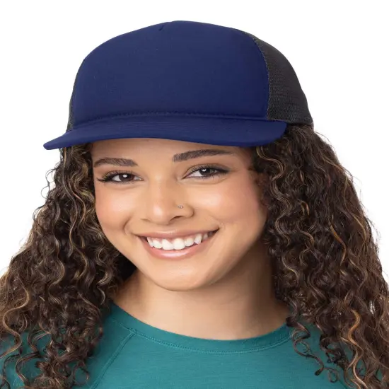 Big Accessories&reg; Bend Foam Trucker BLACK/ BLACK {5}