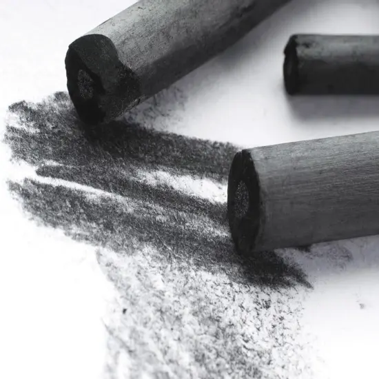 Vine Charcoal Sticks, 18-20 MM Jumbo Vine Charcoal Pencils for Artists, Beginners, 4 Pcs Natural Charcoal Stick for Sketching, Drawing, and Shading {2}