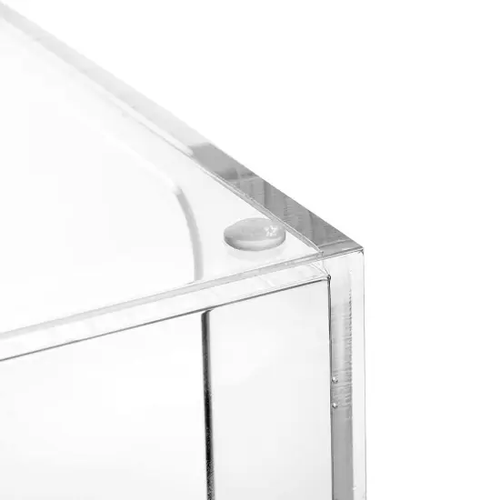 Lucite Napkin Holder Set with 6 Napkin Rings {5}