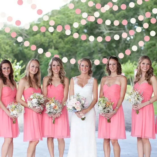 Light-Pink White Girls-Birthday Party-Decoration Garland - 52ft Baby Bridal Shower Blush Streamers Backdrop,Graduation 18th 30th 21st Adults Bachelorette Pool Supplies Banner Decor Lasting Surprise {4}