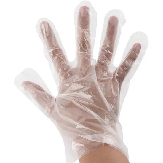 Disposable Food Prep Gloves - 1000-Piece Plastic Food Safe Disposable , Food Handling, Transparent, One Size Fits Most Clear {5}