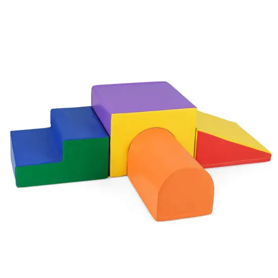 Portable Climb and Crawl Foam Block Play Set Perfect for Child Various Activities Orange {4}