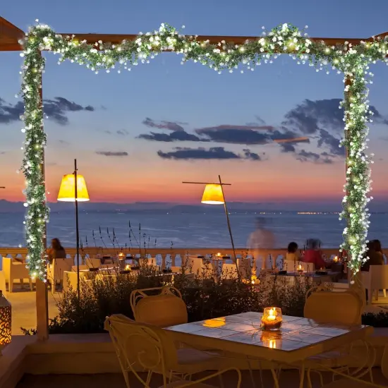 Greenery Vines Garland 3 Pack Artifical Garland with Lights Hanging Greenery Table Garland Greenery Artificial Green Leaves for Mantel Wedding Backdrop Arch Wall Indoor Outdoor Decor {2}