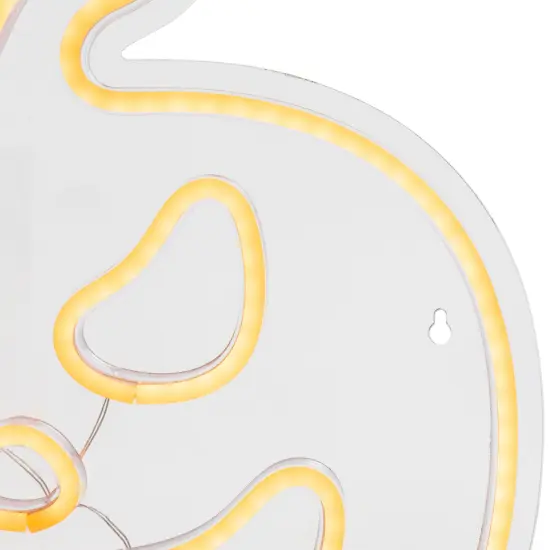 Northlight LED Jack-O-Lantern Neon Lighted Halloween Wall or Window Decoration - 15" - Orange {7}