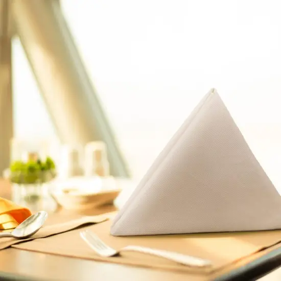 Cotton Napkins, 100% Ring Spun Premium Cotton, for Restaurants, Events and Dinner Napkins, Highly Absorbent Cloth Napkins, 6 Pack, 18 x 18 Inch | Beige {3}