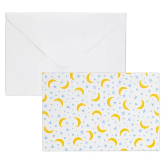 48 Pack Moon and Stars Greeting Cards with Envelopes for All Occasions, Blank 4x6 Thank You Note Cards for Baby Shower (6 Designs) Multicolor {6}