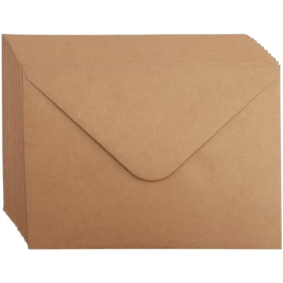 36 Pack Brown Kraft Paper Photo Insert Cards with Envelopes for 5x7 Inch Photos (5.5x7.75 in) {5}