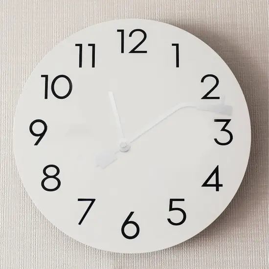 Wall Clock Movement: Battery Operated Clock Mechanism Kit - Clock Hands Motor Replacement For DIY Repair Parts Clock Mechanism Kit Plastic White {3}