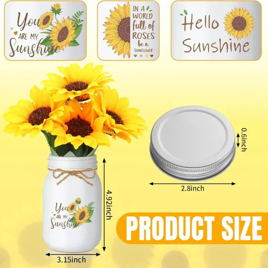 Artificial Sunflower Decor Set of 3 Sunflower Table Centerpiece {3}