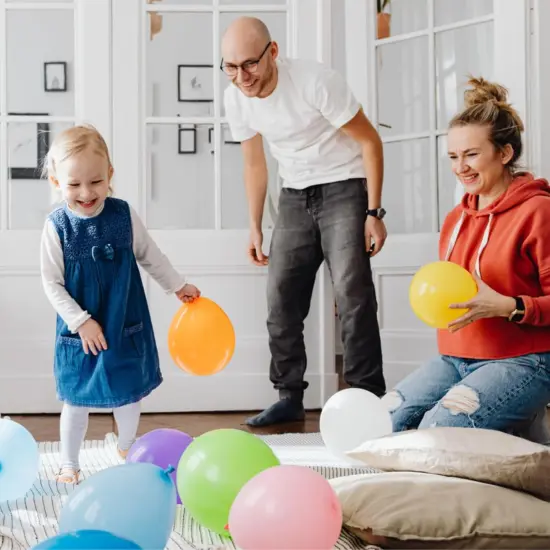 Assorted color Balloon 110pcs, color Latex Balloons 12 inch (with 2 Ribbons). {4}