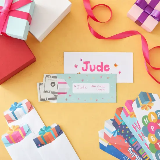 36 Pack Bulk Happy Birthday Money Envelopes for Cash Gifts, Coins, Checks (4 x 7 In) Multicolor {3}