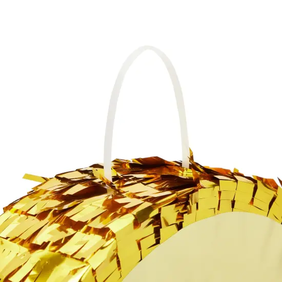 Juvale Gold Foil Number 9 Pinata for Kids Ages 3-14 Birthday Party Decorations, Centerpieces, Anniversary Celebrations, Small (15.5 x 11 x 3 In) {7}