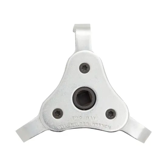 Adjustable 3 Jaw Oil Filter Wrench with Adapter and Plier Tool Set for Auto Care Black {3}